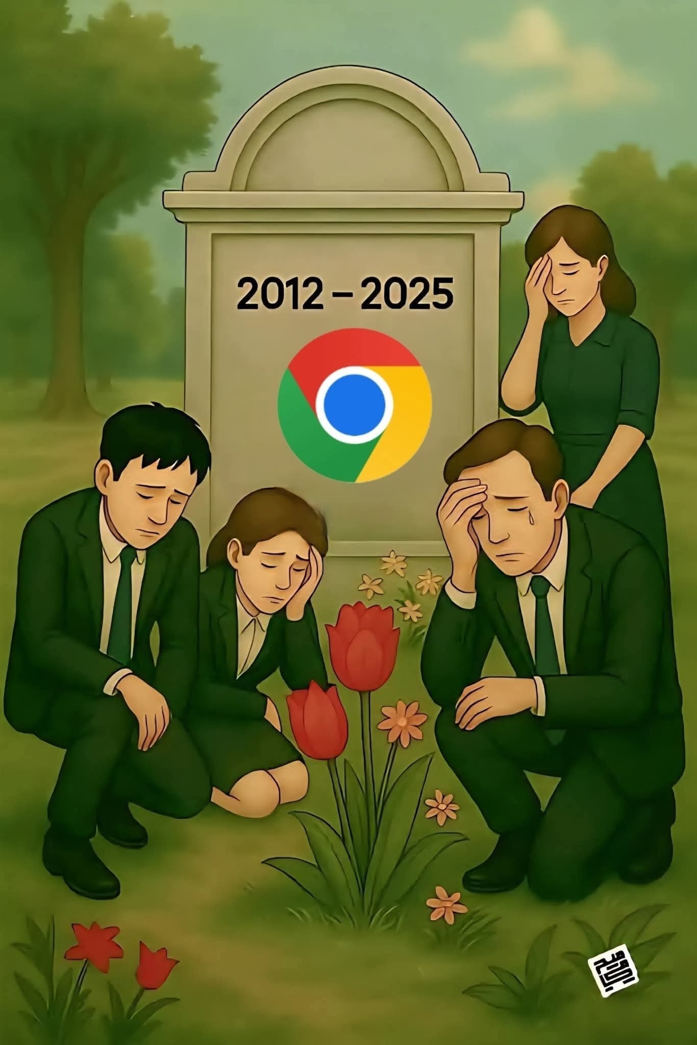 مع السلامة يا Chrome